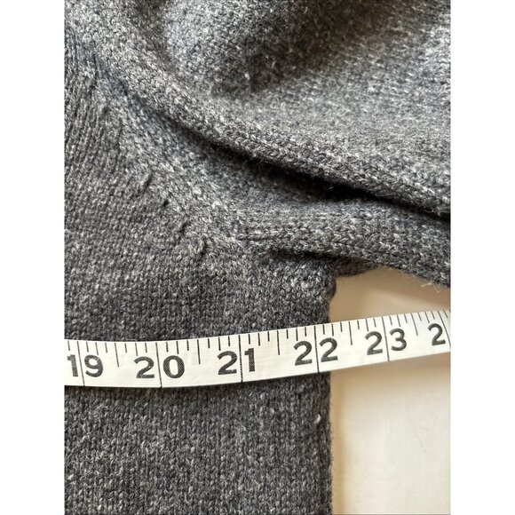 Joseph Abbound Gray Wool Blend Sweater Size Large Textured Elbows - Picture 3 of 5